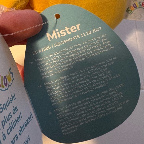 Mister the Dragon 5 inch Squishmallow - Picture 3 of 3